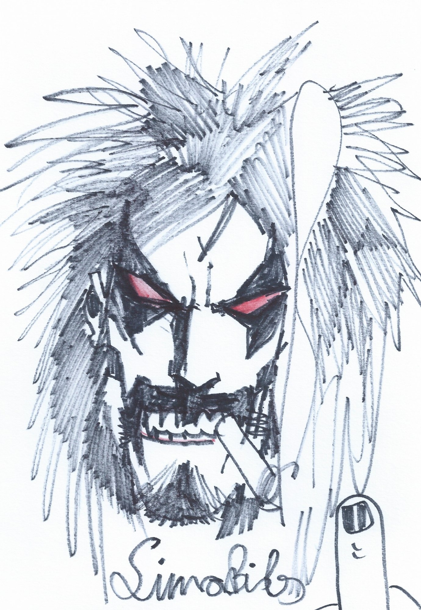 Lobo by Simon Bisley, in Killian C's The Batman, Nightwing & other DC  Comics pieces Comic Art Gallery Room