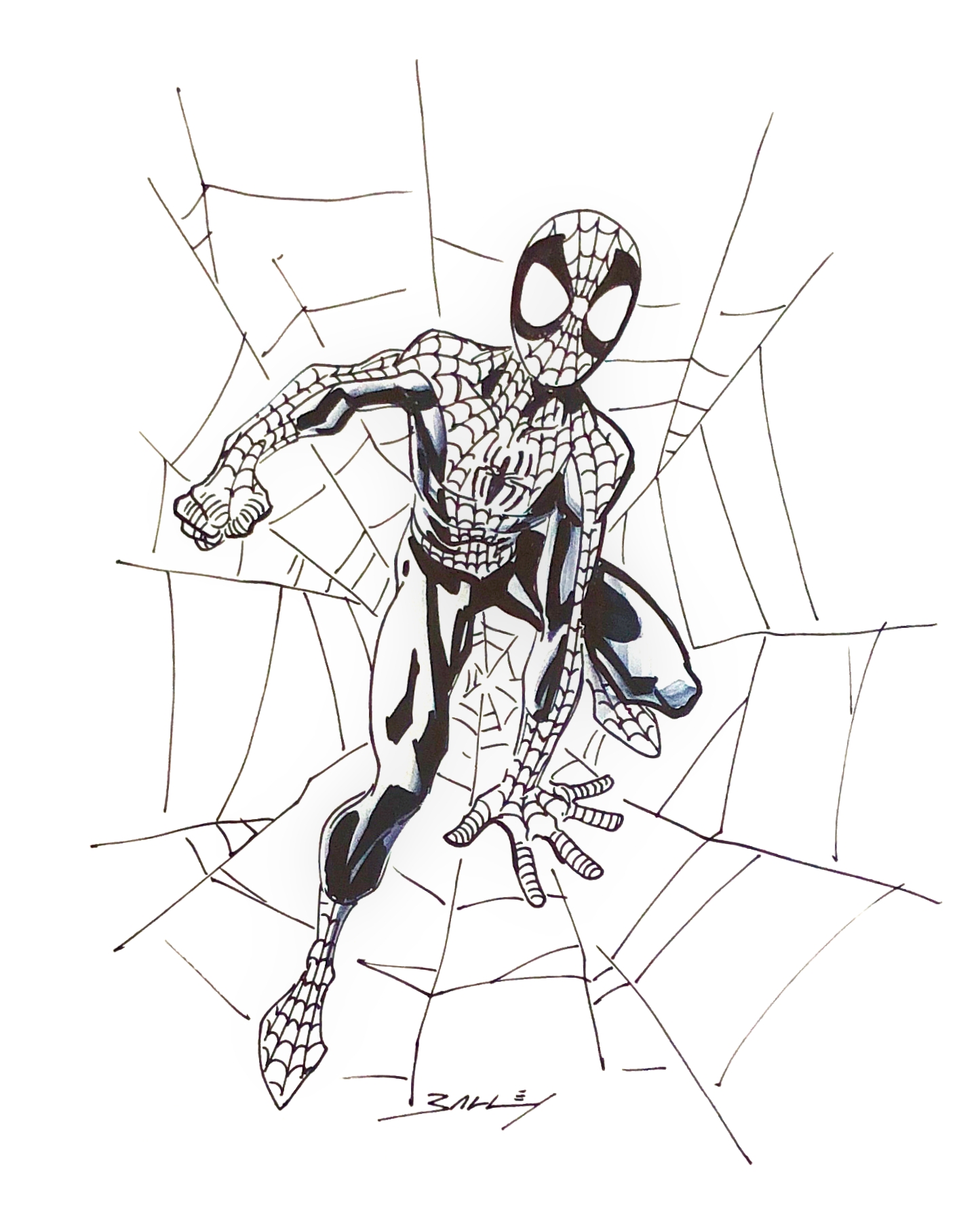 Sold Ultimate Spider Man By Mark Bagley In Killian C S Sold Comic Art Gallery Room