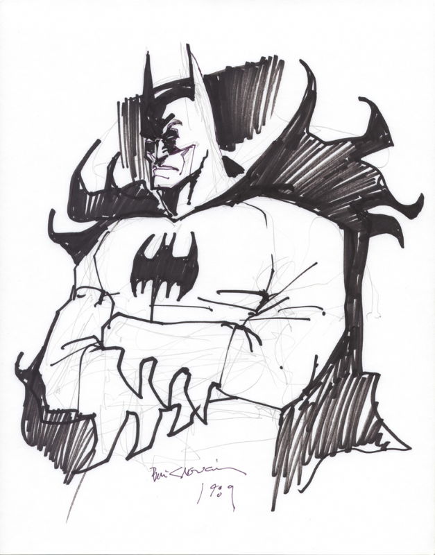 Sienkiewicz - Batman sketch, in Gary Morita's Sketches/Prelims Comic ...