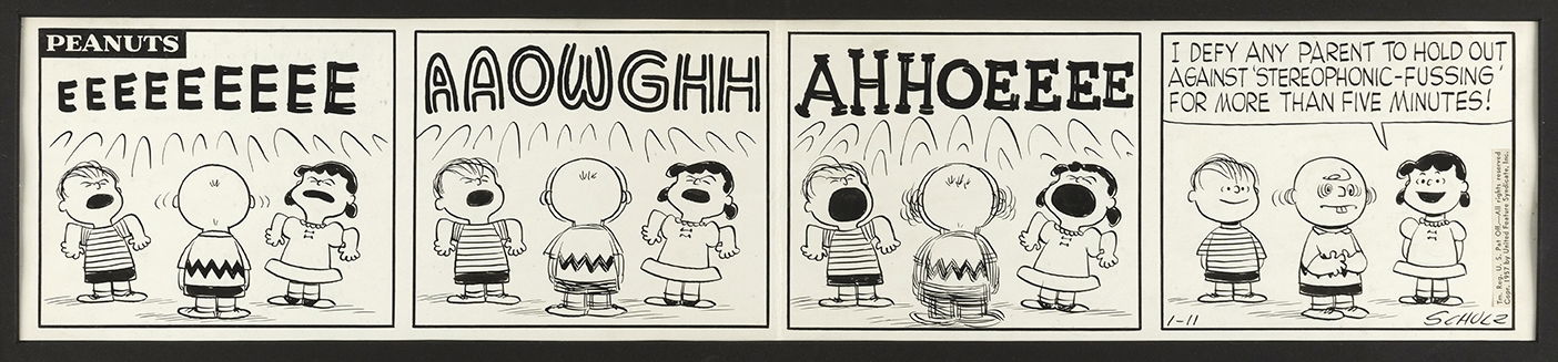 Peanuts 1957 Daily Strip Original Art By Charles Schulz, In Hake's  Auctions's Auction Results Comic Art Gallery Room