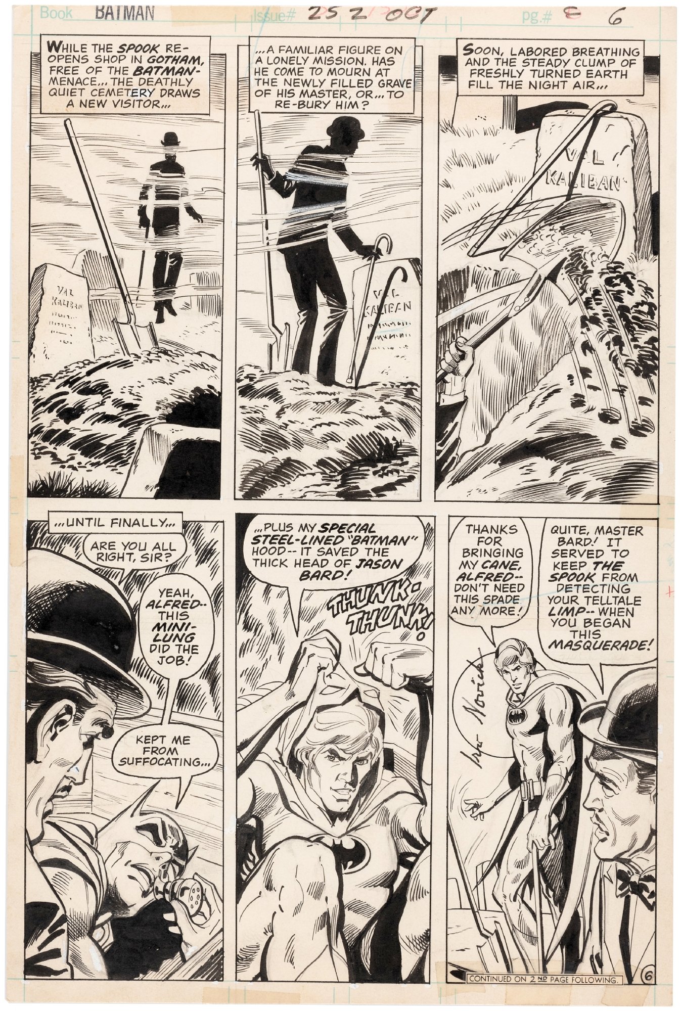 BATMAN VOL. 1 #252 COMIC BOOK PAGE ORIGINAL ART BY IRV NOVICK., in Hake's  Auctions's Auction #230 September 2020! Comic Art Gallery Room