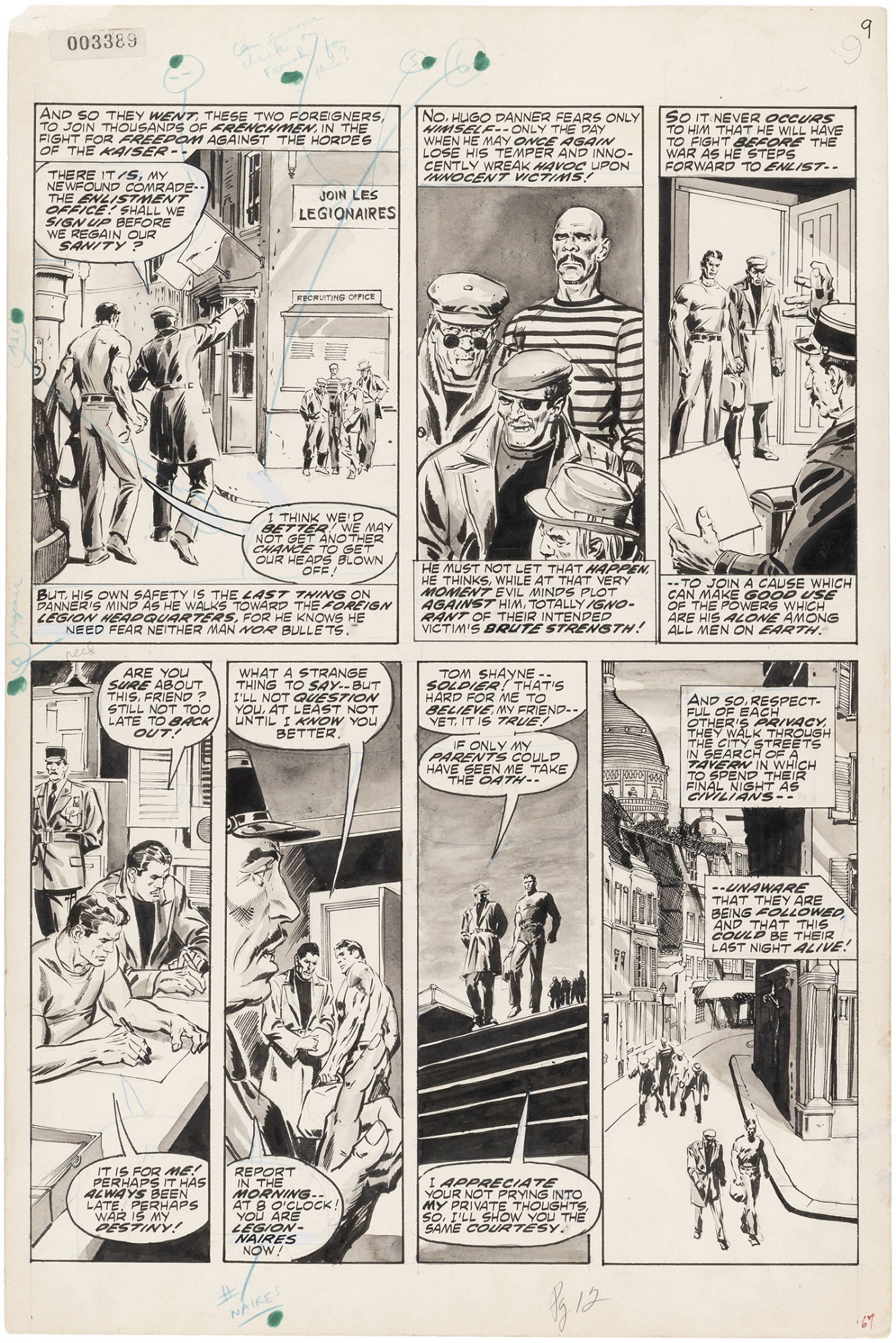 MARVEL PREVIEW #9 COMIC BOOK PAGE ORIGINAL ART BY TONY DEZUNIGA (MAN ...