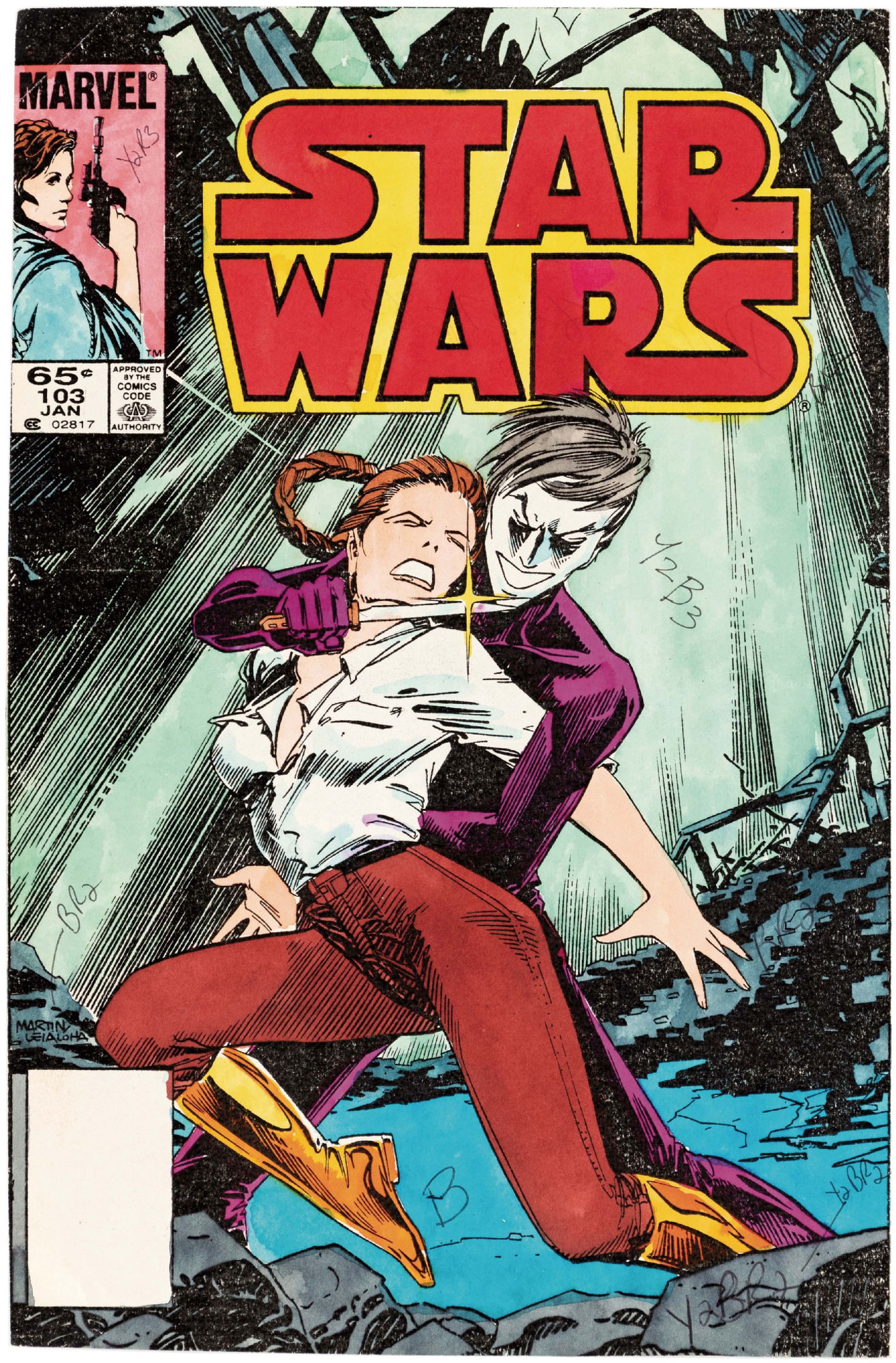 MARVEL STAR WARS 103 COVER COLOR GUIDE MICHELLE WRIGHTSON