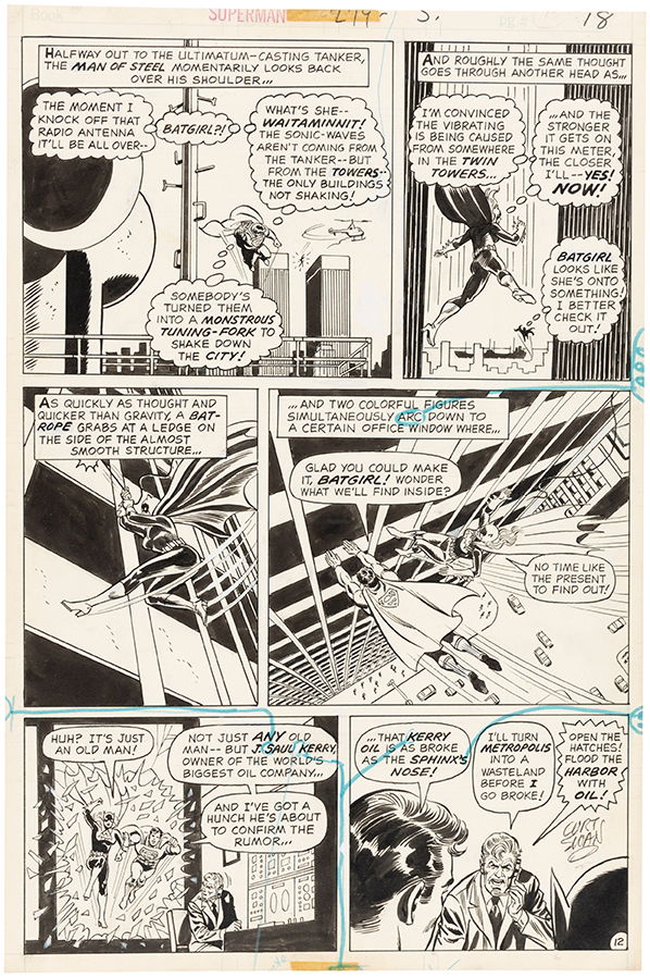 SUPERMAN #279 COMIC BOOK PAGE ORIGINAL ART BY CURT SWAN., in Hake's ...