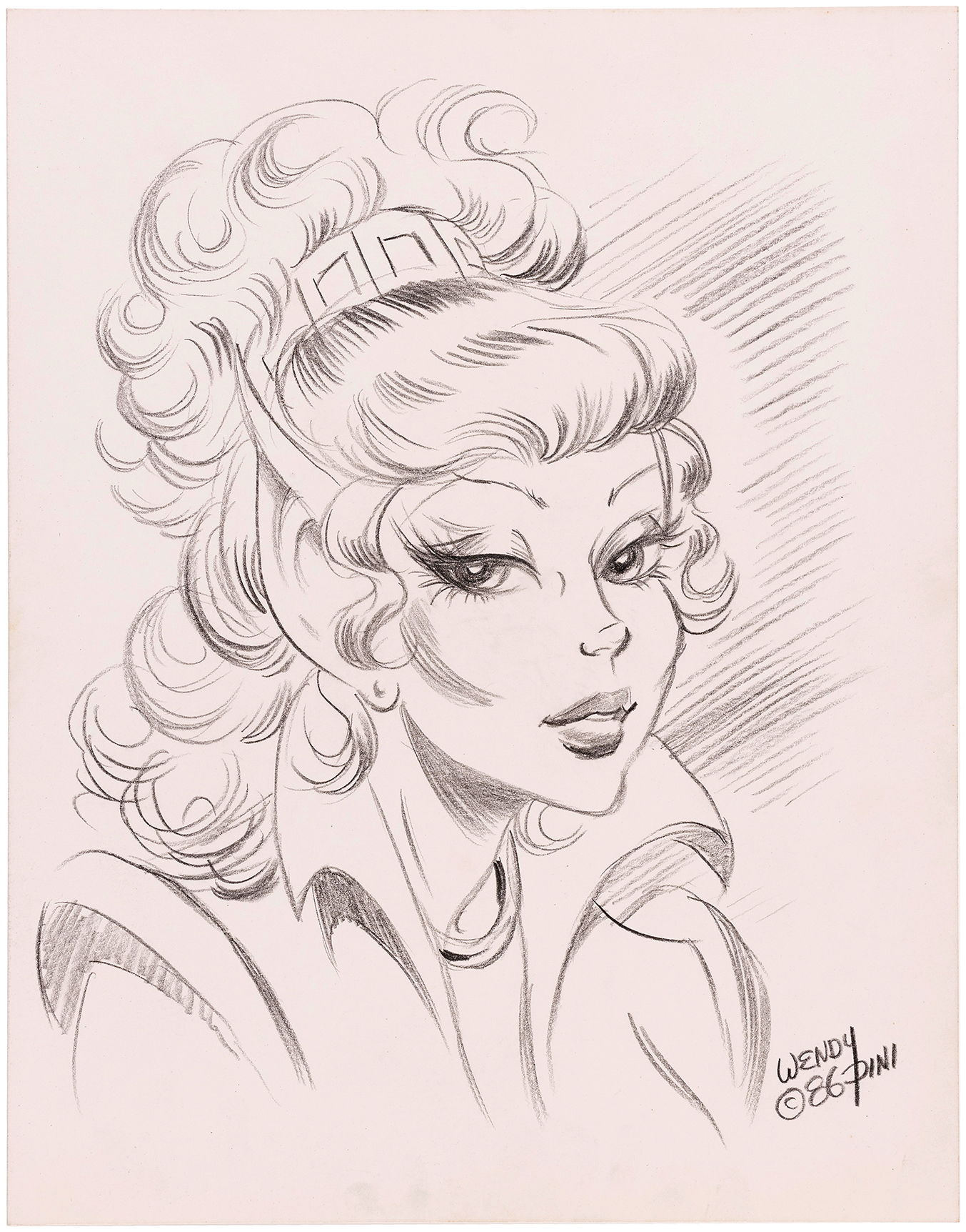leetah ELFQUEST - LEETAH PENCIL ORIGINAL ART PORTRAIT BY WENDY PINI., in Hake's  Auctions's Auction #241 July 2024! Comic Art Gallery Room
