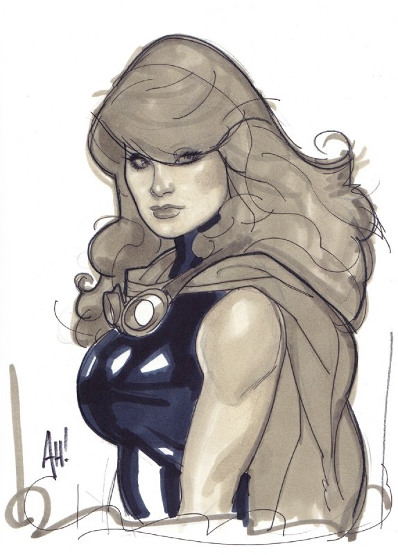 Mara Jade Convention Sketch by Adam Hughes. New York Comic Con. October ...