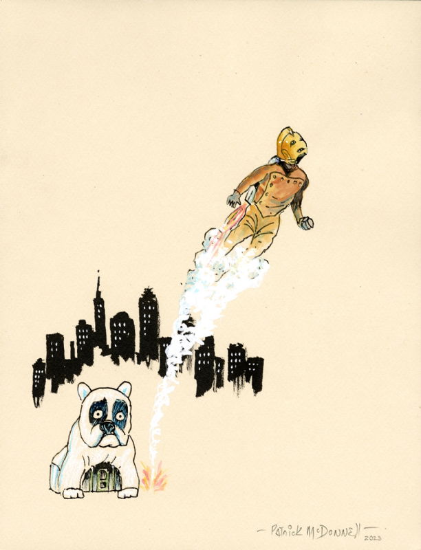 Patrick McDonnell Rocketeer, in CARTOON ART MUSEUM's The Rocketeer Fund ...