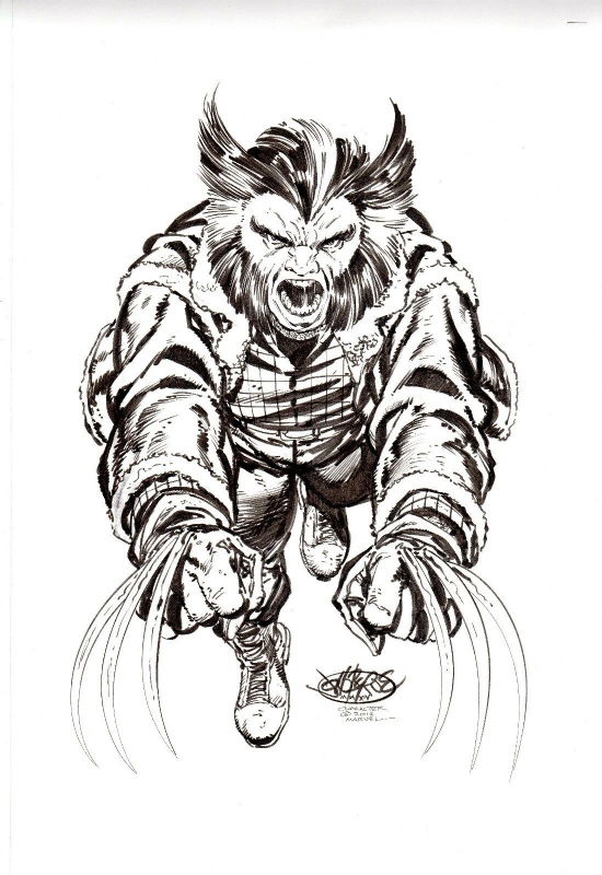 Wolverine (DoFP), in Douglas Burgess's John Byrne Commissions Comic Art ...