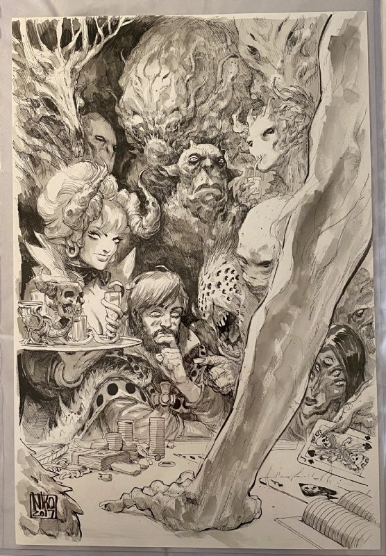 Doctor Strange (1968) #386 Cover by Niko Henrichon Comic Art