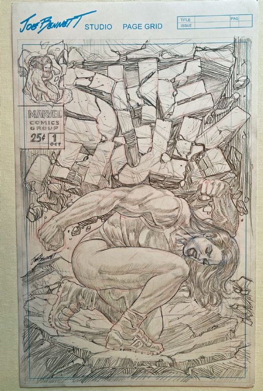 She-Hulk (King Size Annual #1) Commission by Joe Bennett & Belardino
