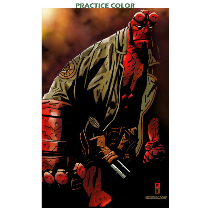 HELLBOY BY MIKE MIGNOLA COLOR BY STEVEN BURCH, in steven burch's COMIC ...