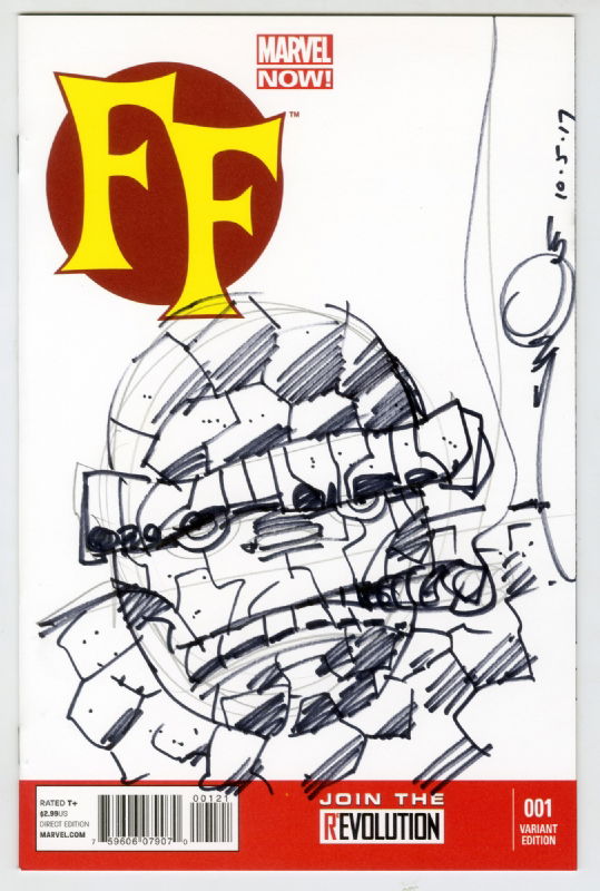 The Thing - Walt Simonson, in Sean Corcoran's Sketch covers Comic Art ...