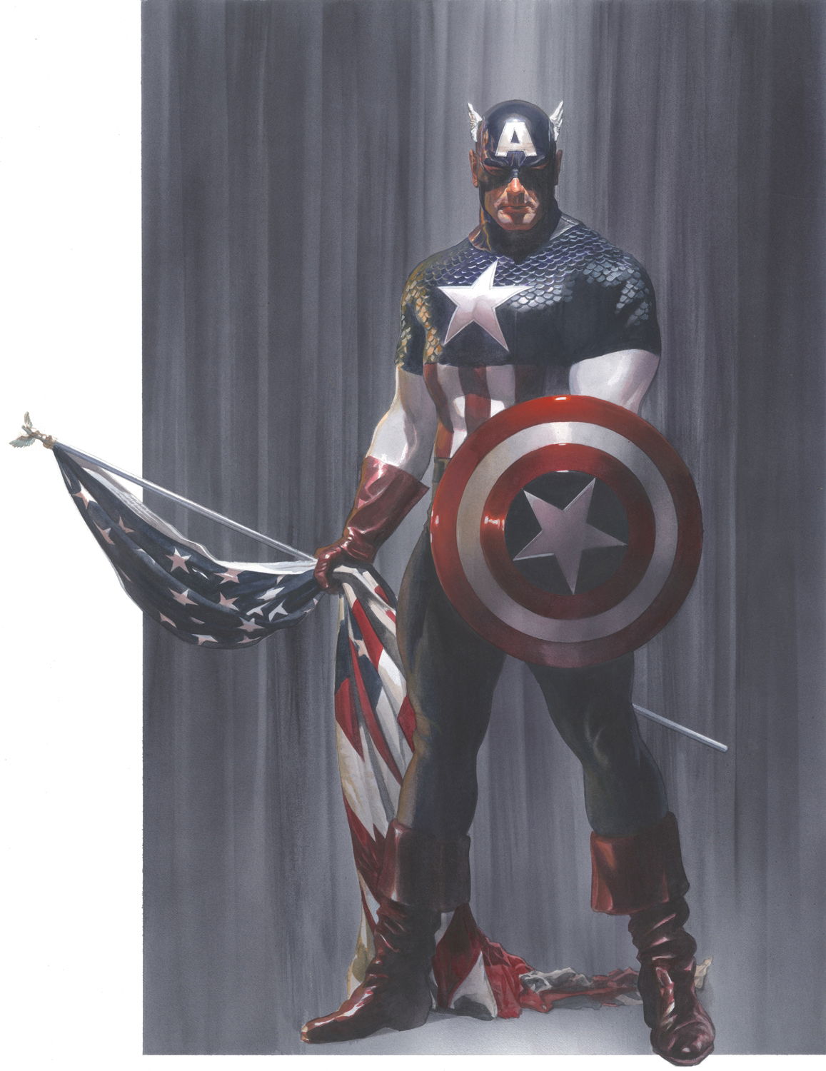 Alex Ross Captain America Variant Cover In Sal Abbinanti S Alex Ross Spring Comic