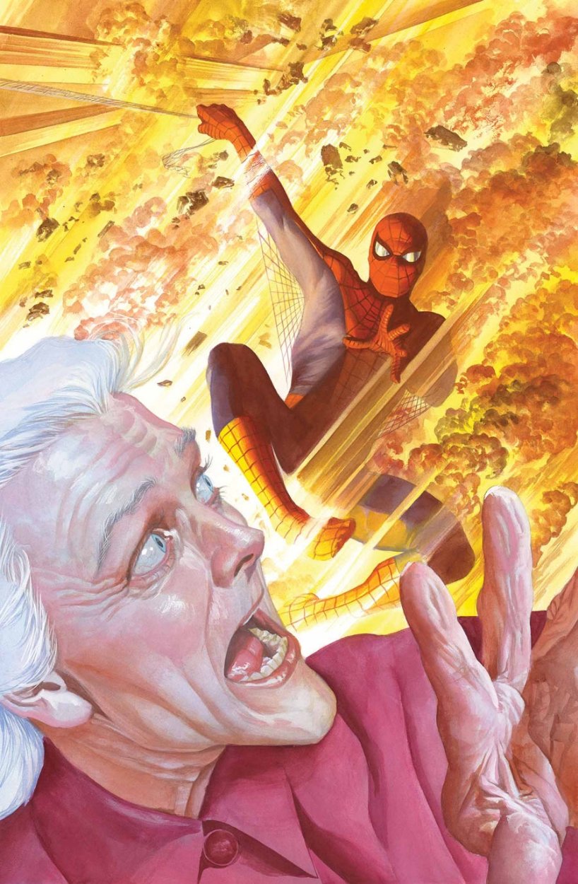 Alex Ross Spider Man Cover In Sal Abbinanti S ALEX ROSS SPRING Comic Art Gallery Room