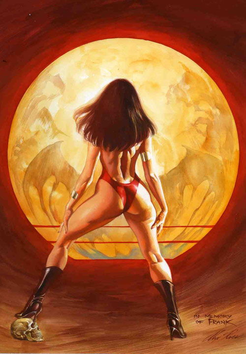 Comic Art Shop Sal Abbinanti S Comic Art Shop Alex Ross Vampirella The Largest