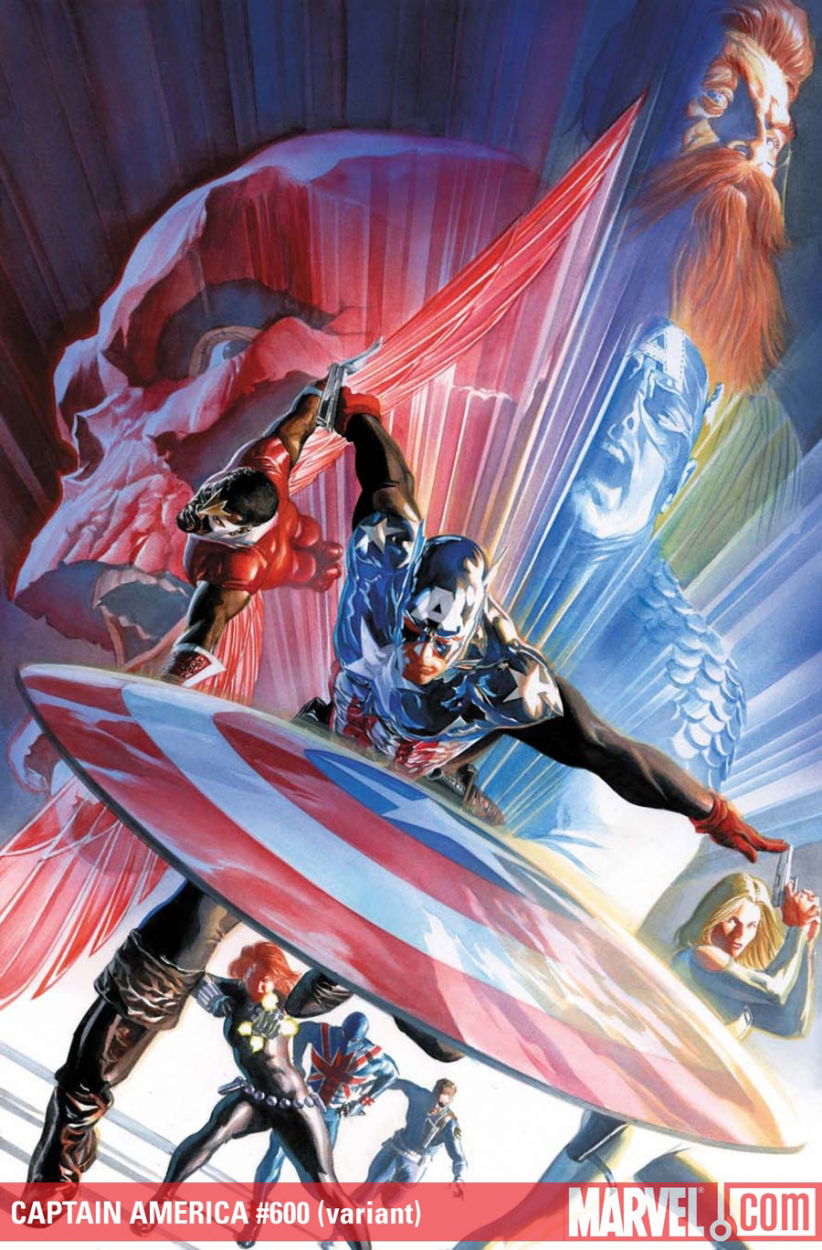 Alex Ross Captain America In Sal Abbinanti S Alex Ross Winter Comic Art Gallery Room