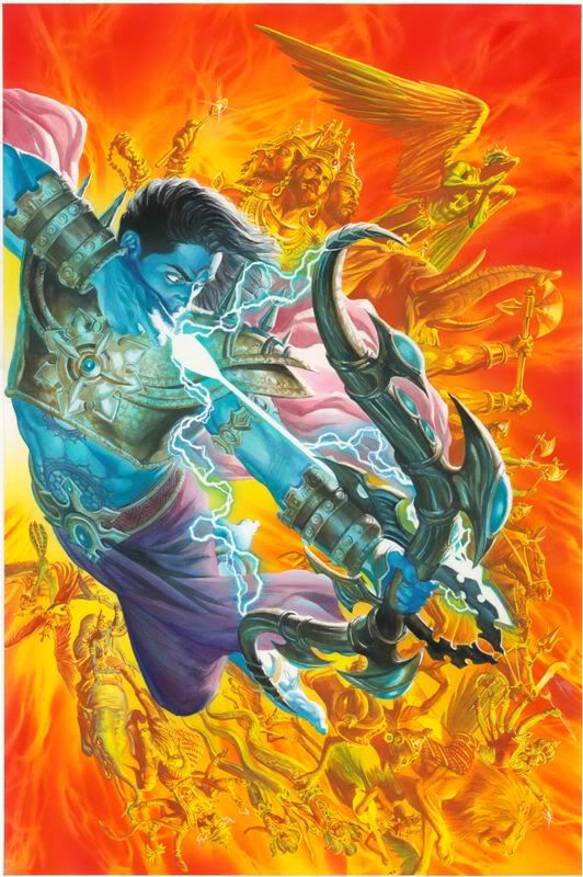 Alex Ross Indy Cover In Sal Abbinanti S ALEX ROSS FALL Comic Art Gallery Room