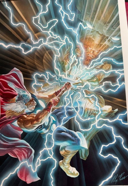 Alex Ross Thor Cover In Sal Abbinanti S ALEX ROSS SPRING Comic Art Gallery Room