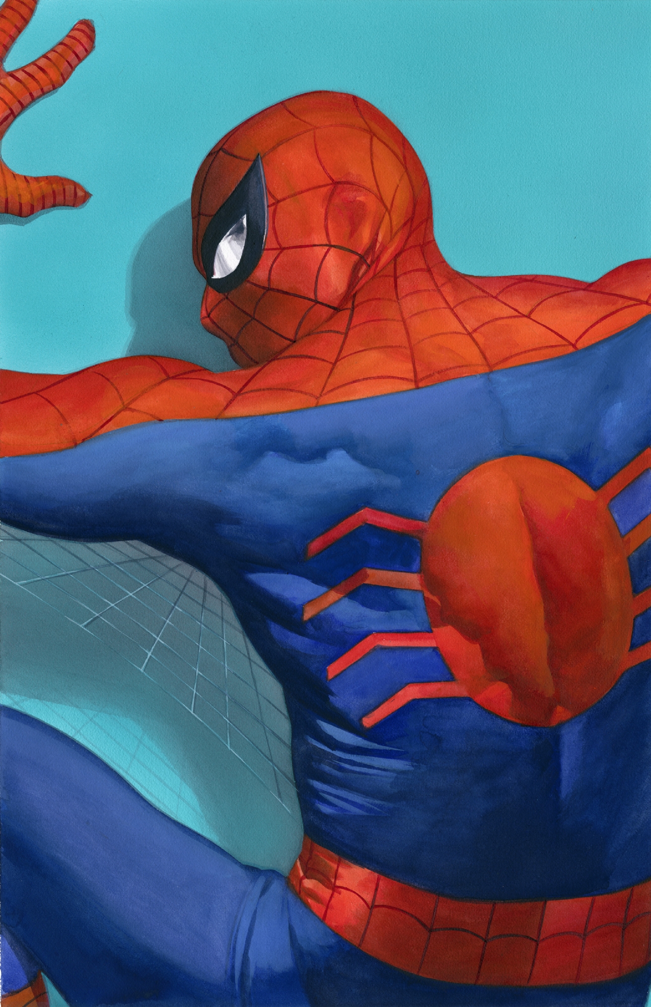 Alex Ross- Spider Man Marvel Snapshot cover, in Sal Abbinanti's 'ALEX ROSS  - SPRING 2023 Comic Art Gallery Room