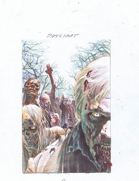 Photo: Alex Ross draws 'The Walking Dead