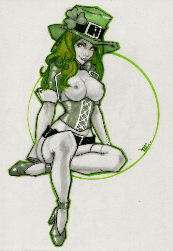 St Patricks Day Cartoon Porn - Leprechaun, St. Patrick`s Day nude Pinup by Queencity, in Queen City's  Artistic Nudes (Pin Ups) Comic Art Gallery Room