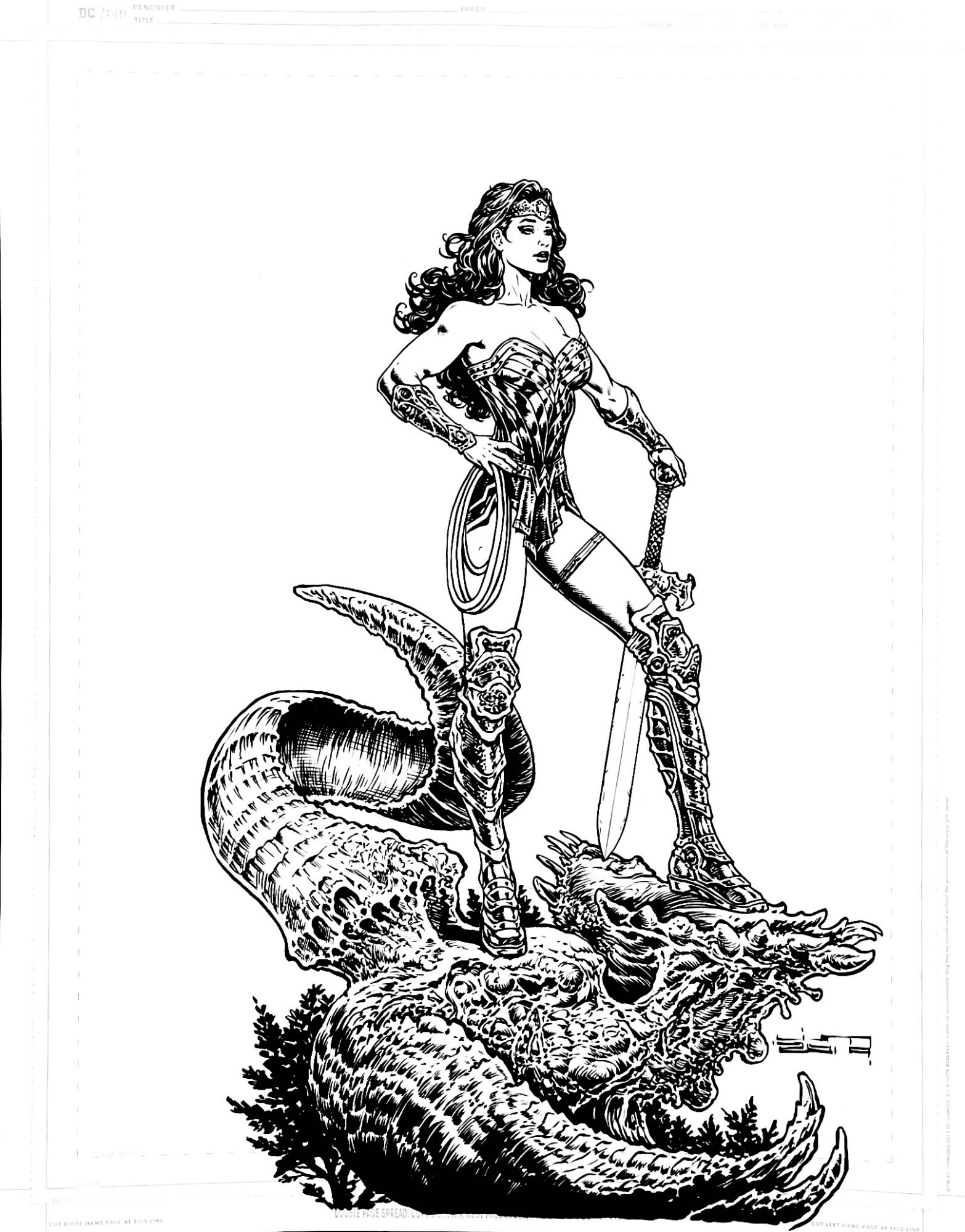 Wonder Woman 75th Anniversary Annual Pinup Liam Sharp In Justin