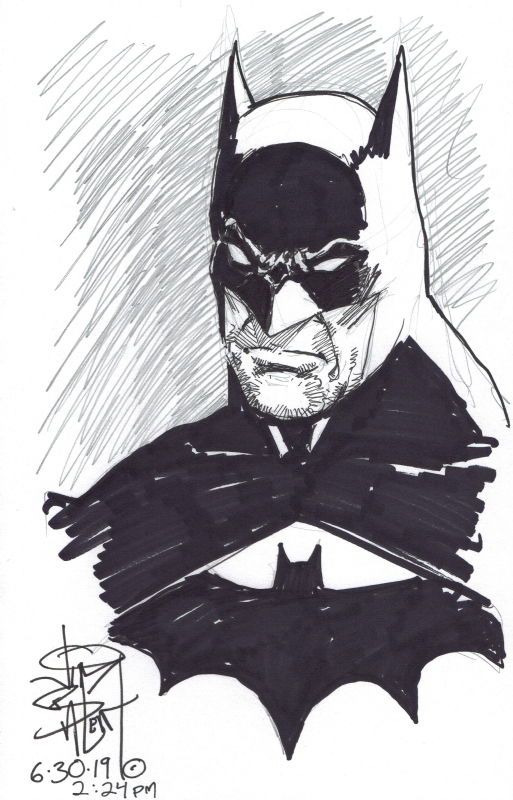 Batman By Jim Balent, in Matte Blaqk's DC Comic Art Gallery Room