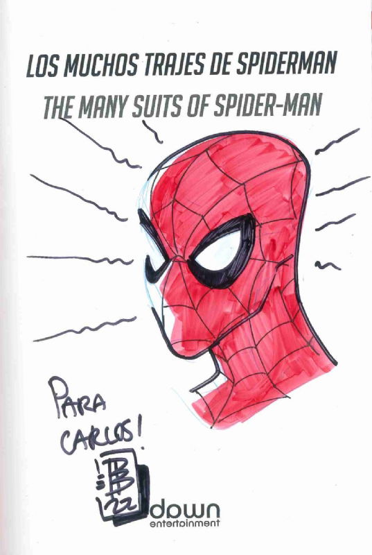 Spider-Man convention sketch by David Baldeón (SPIDERMAN), in Carlos Zoom's  David Baldeón Comic Art Gallery Room