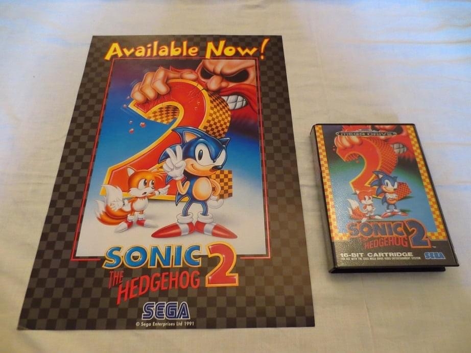 SONIC THE HEDGEHOG 2 - Sega Genesis - COMPLETE Game w/ BOX