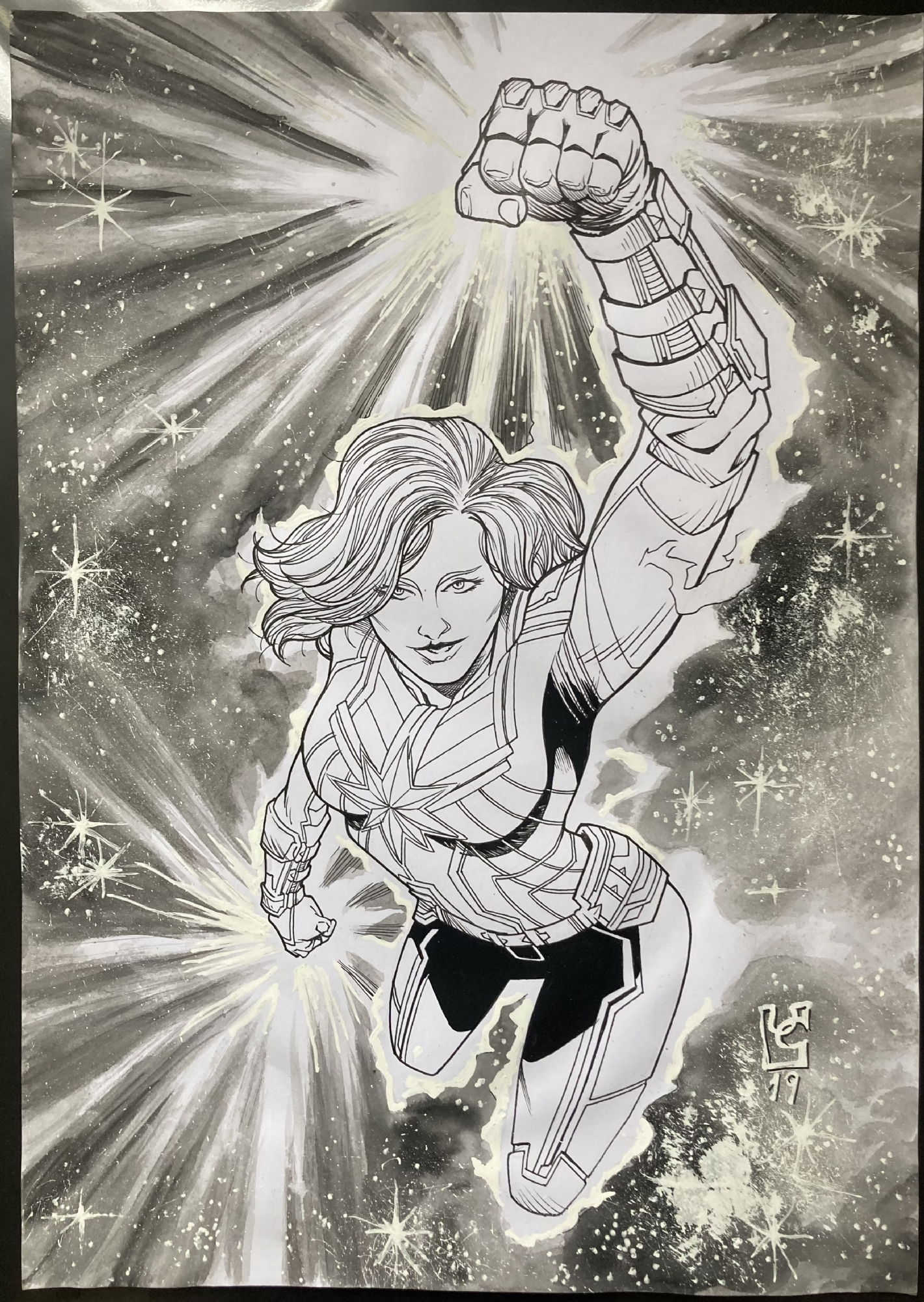 Captain Marvel In Space In Filmore W Bedwicks Art For Trade Or Sale