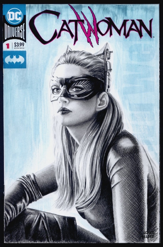 Catwoman Anne Hathaway In Wu Weis Sketch Cover Comics Comic Art