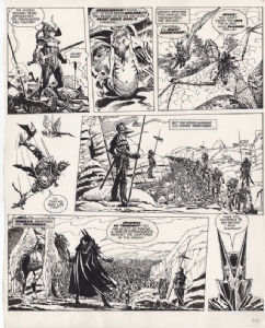 Nemesis The Warlock.  Book II Credo - The Alien Resistance by Jesus Redondo.  2000ad Prog #246 Page 3. Comic Art