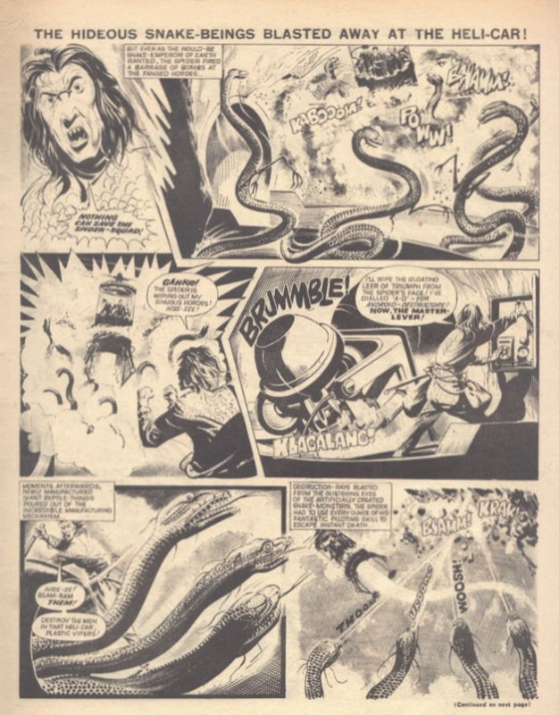 The Spider Vs The Snake By Reg Bunn. From Lion Comic #856 31st August ...