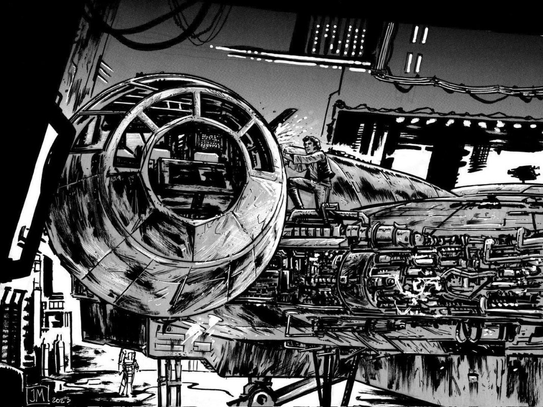 Han Solo and the Millennium Falcon by Justin Mason, in Chad Knopf's ...