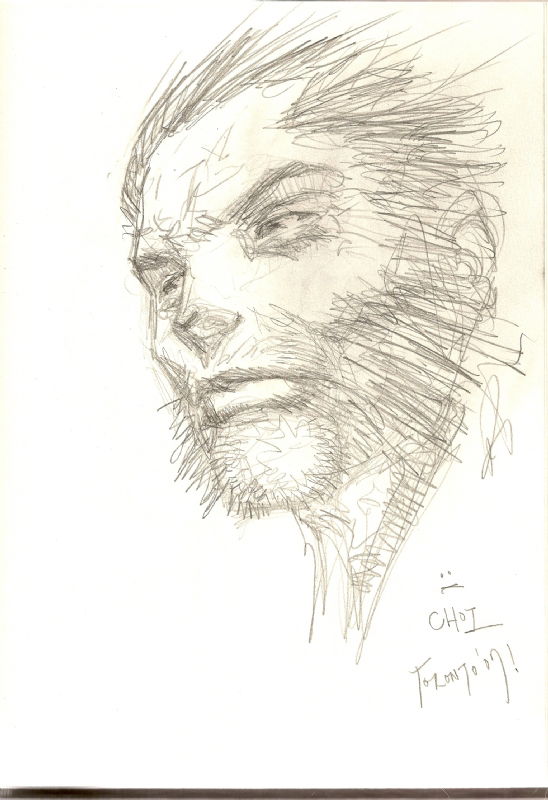 Wolverine, in J.E. Lozano's Convention Sketches Comic Art Gallery Room