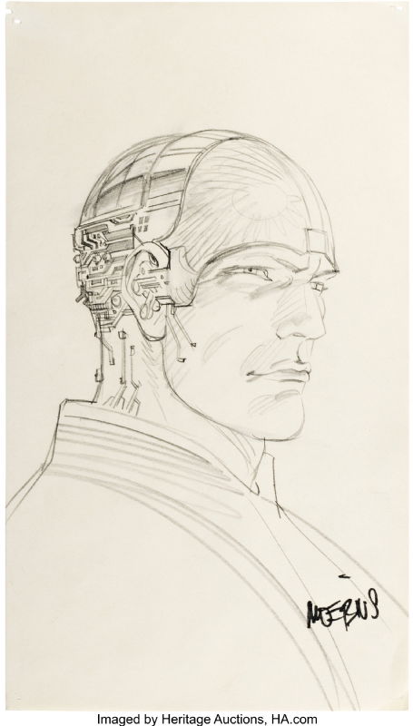 Tron Early Character Design by Moebius, in Tyson S's Movie Concept Art ...