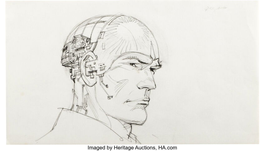 Tron Early Character Design 3 by Moebius, in Tyson S's Movie Concept ...