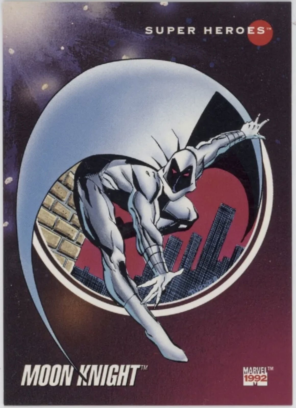 Moon Knight (after Dwayne Turner, Marvel Universe Series III card), in ...