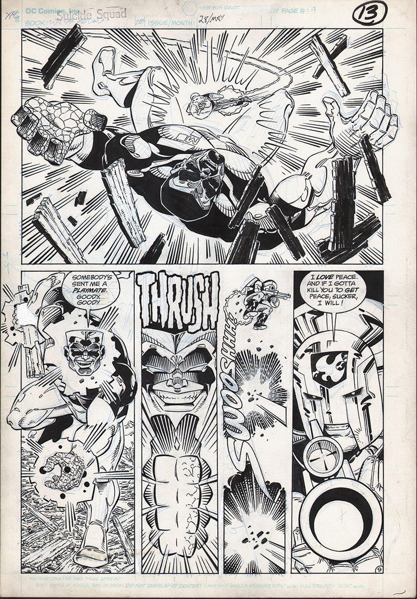 Suicide Squad #28 Peacemaker Original Art Interior Page(DC Comics), in ...