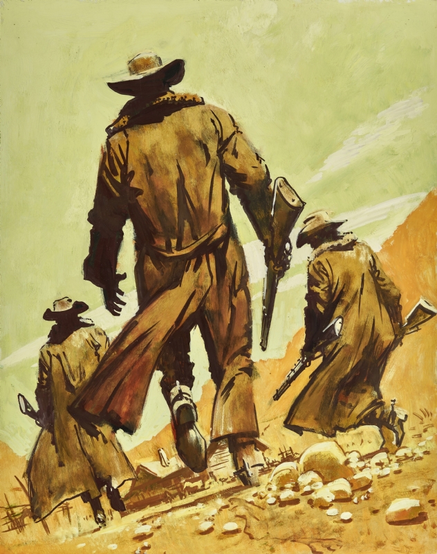Once Upon a Time in the West, in Adrian Olivera's Original Movie Art ...