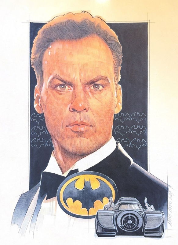 Mark Raats - Michael Keaton Batman, in Tom Smithyman's The Batcave ...