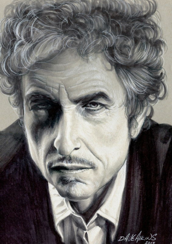 Bob Dylan by Dave Aikins, in J. Hollon's Motor City Comic Con 2018 ...