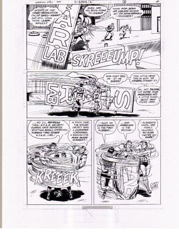 Superman 310 Pg 2 By Curt Swan, In J. Hollon's Published Pieces Comic 