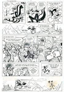 Pepe Le Pew in  If it's Tuesday, this Must be Love  page 4 Comic Art