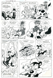 Pepe Le Pew in  If it's Tuesday, this Must be Love  page 6 Comic Art
