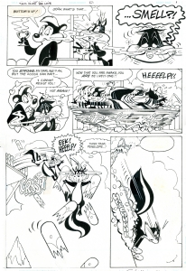 Pepe Le Pew in  If it's Tuesday, this Must be Love  page 7 Comic Art