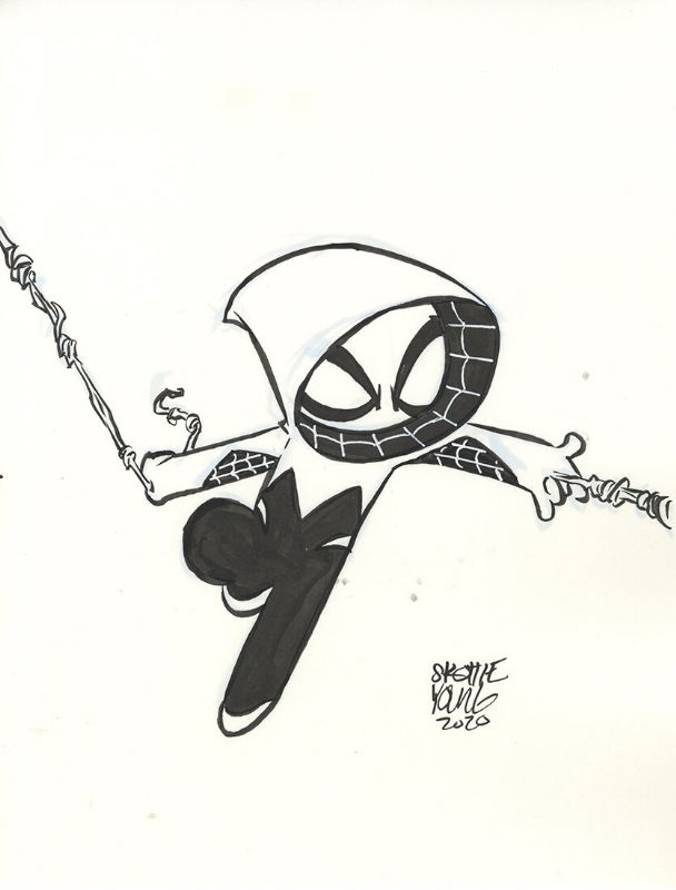 Spider-Gwen by Skottie Young (Pin Art), in Jerome Lee's Spider-Gwen ...