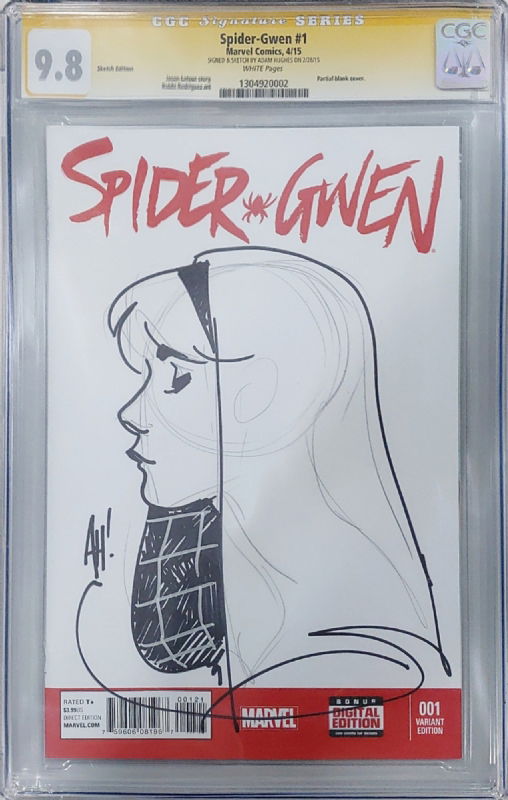 Spider-Gwen by Adam Hughes, in Jerome Lee's Spider-Gwen Comic Art ...