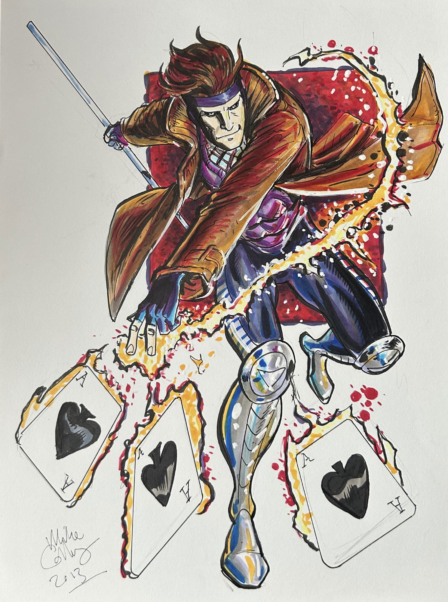 Gambit , In Ryan “Jabo” Jablonski's That’s A Whole Lotta G+R Comic Art ...