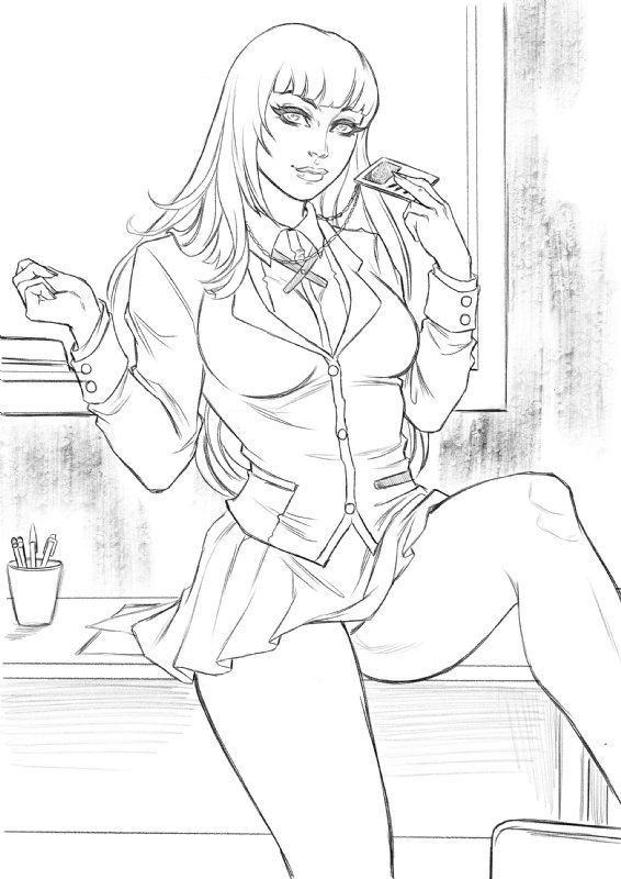 Kakegurui Free coloring pages to color in 2023